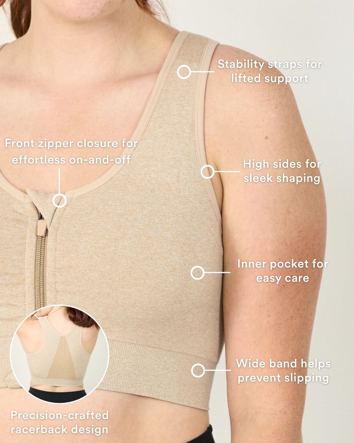 Coobie Front Zipper Sports Bra 9005