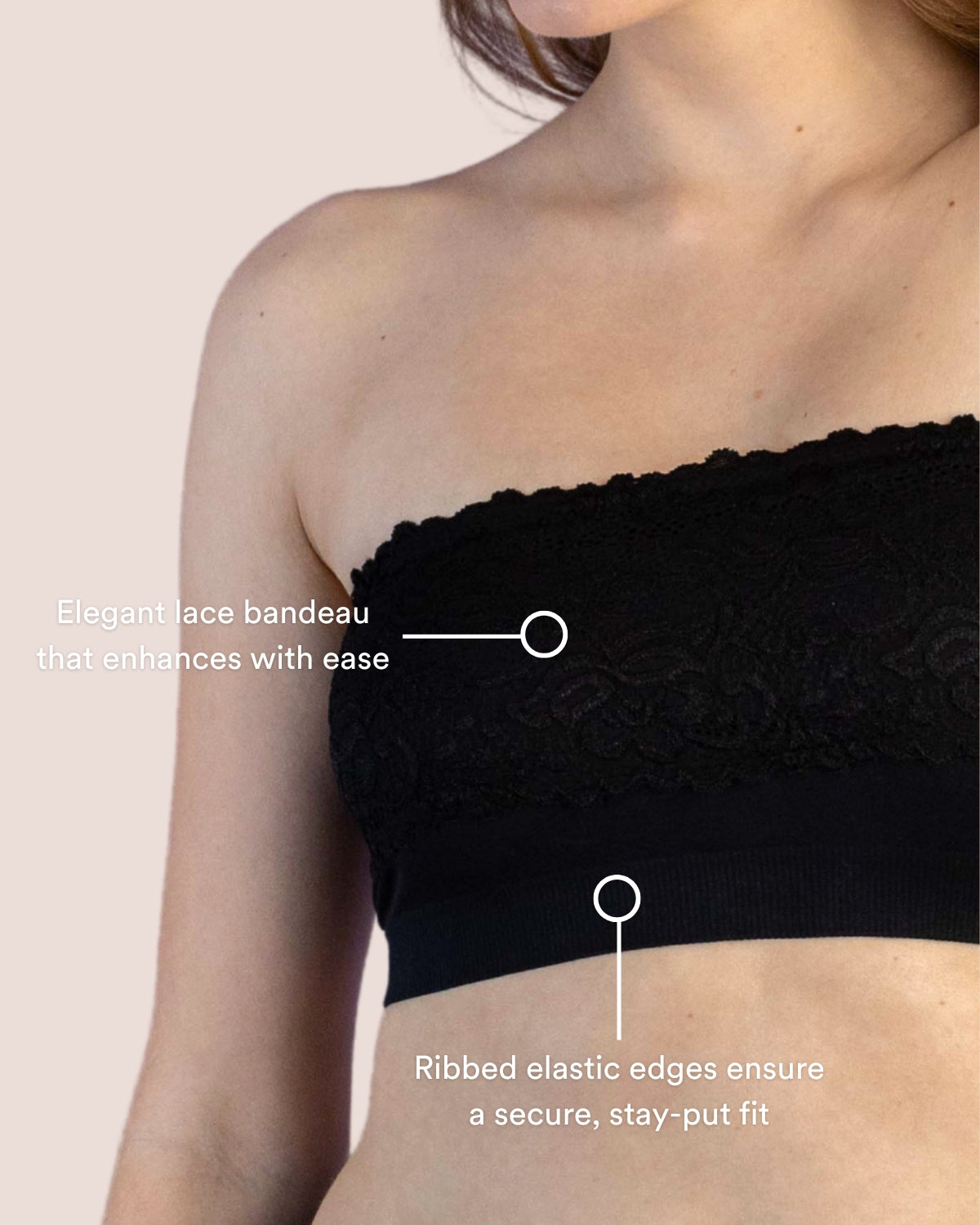 Coobie Lace Bandeau Bra 9062