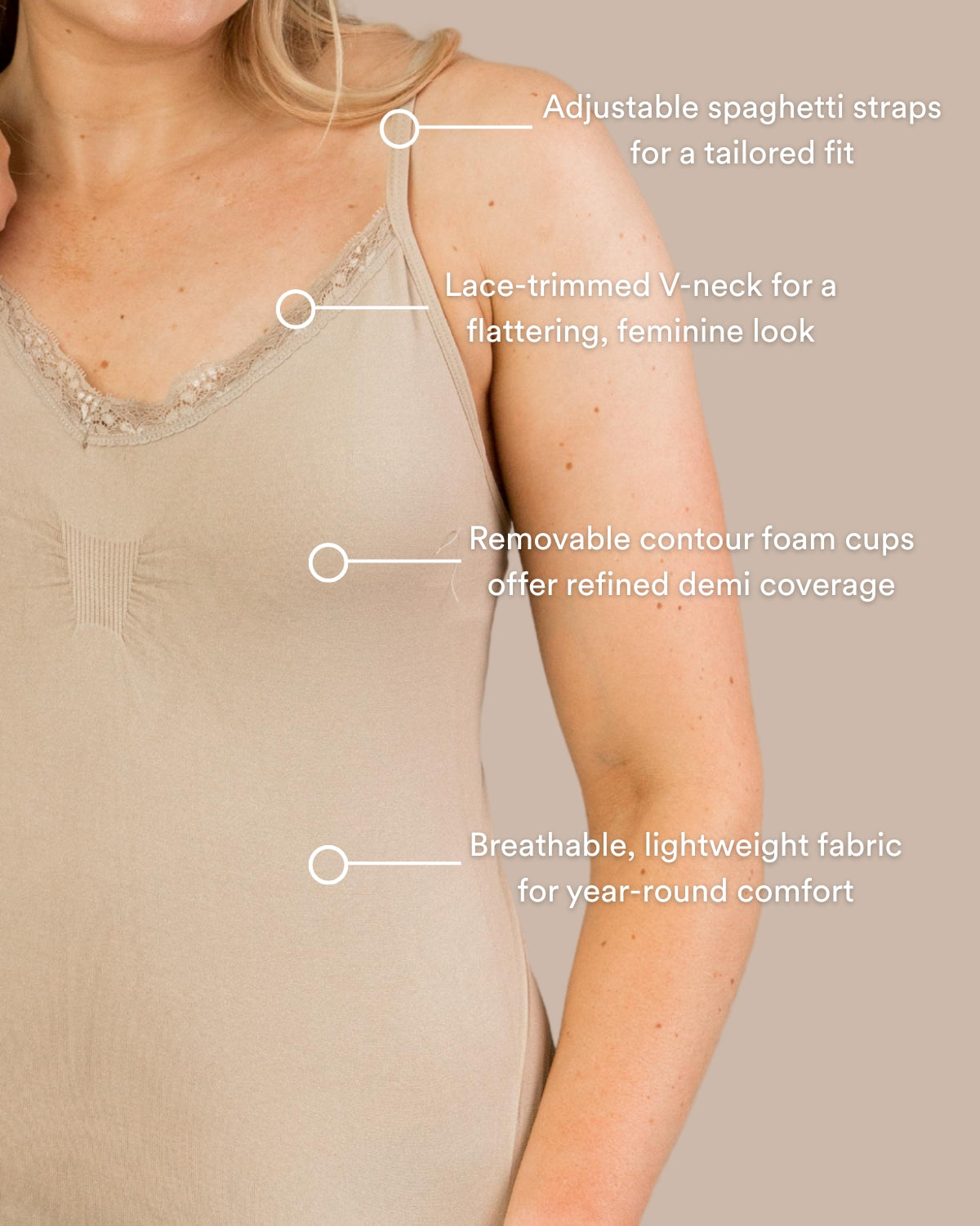 Coobie Padded Lace Camisole 1246