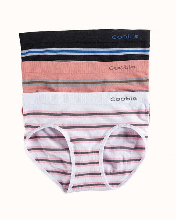 Coobie Comfort High Cut Panties 9097 3 Pairs 9097 Assorted 1 Tile